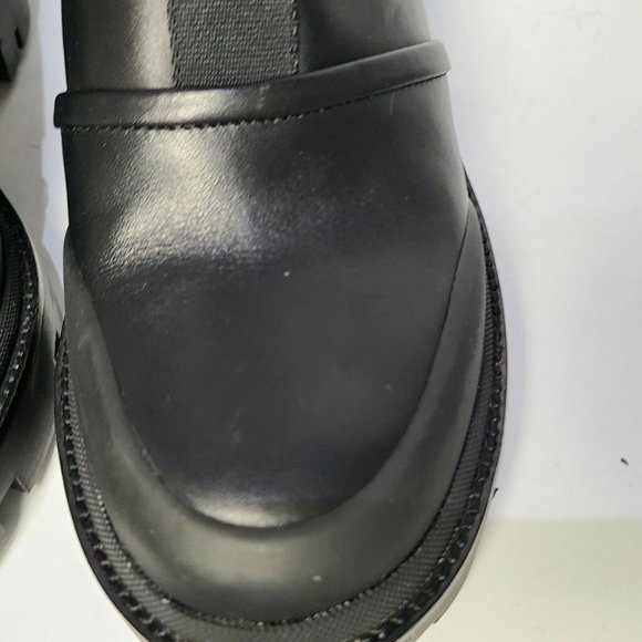 TORY BURCH  BOOTS CHELSEA LUG-SOLE Platform Ankle Black Leather US 10 $428 new - Picture 5 of 10